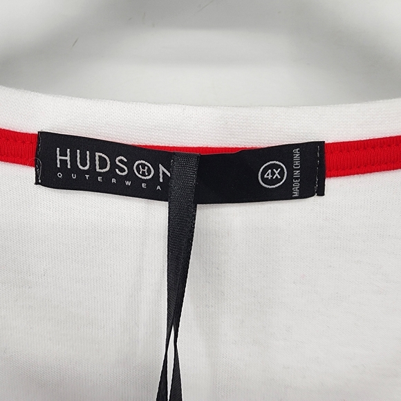Hudson Outerwear White T Shirt Size 4X - Picture 4 of 6